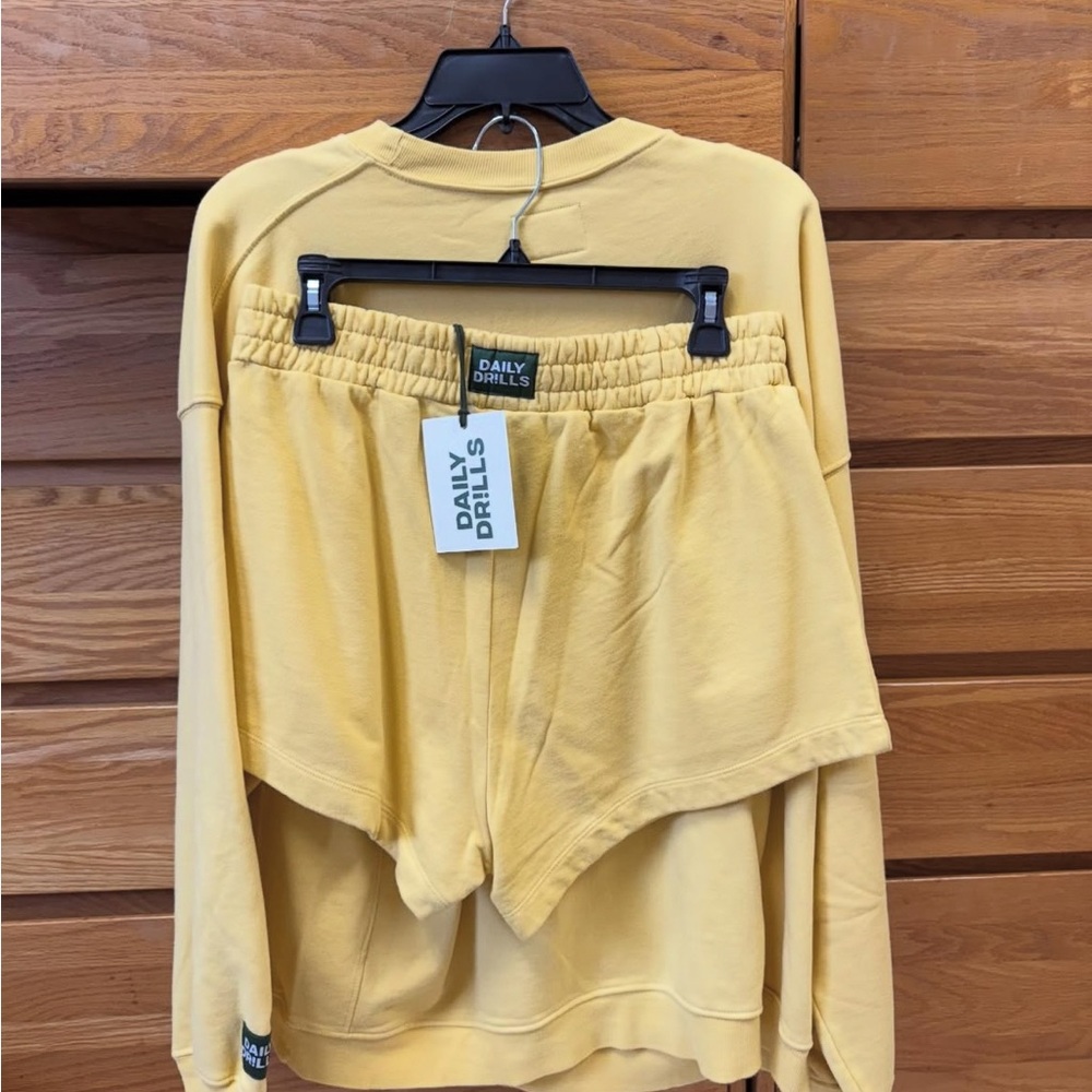 Daily Drills Oversized Crew and Super shorts in shade sunny!